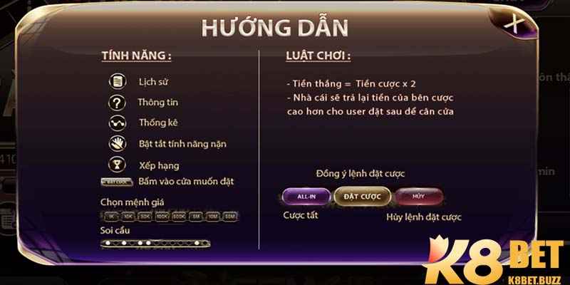 Luật chơi tài xỉu livestream cần nắm